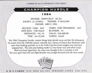 2000 GDS Cards Champion Hurdle #1984 Dawn Run Back